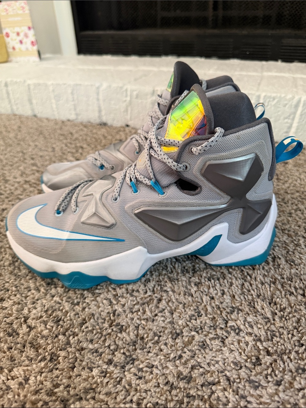 Lebron Xiii Blue Lagoon Shoes View 2